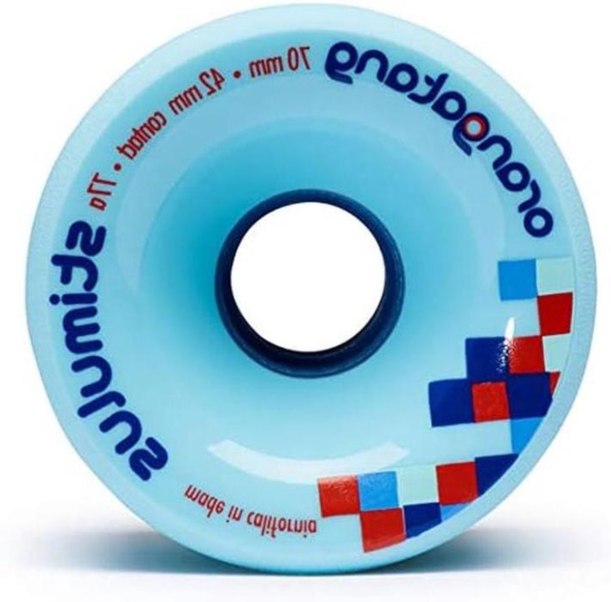 Skateboard Wielen - Longboard Wielen - Soepel Rijden - Scheurvast Urethaan - 70mm 77A - Blauw Skateonderdeel kopen online