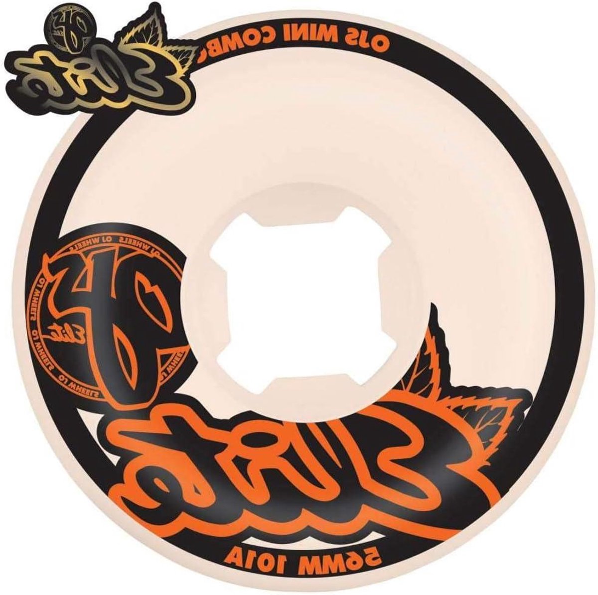 skateboard wielen mini combo street skate tricks elite urethane 56 mm wit
