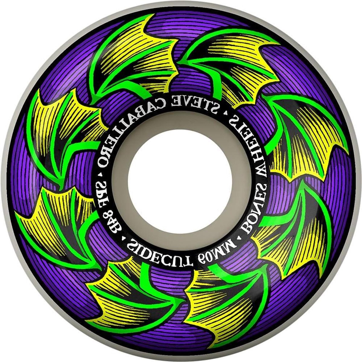 skateboard wielen onderdelen set skatepark gebruik flatspot weerstand 60mm doorsnede zwart
