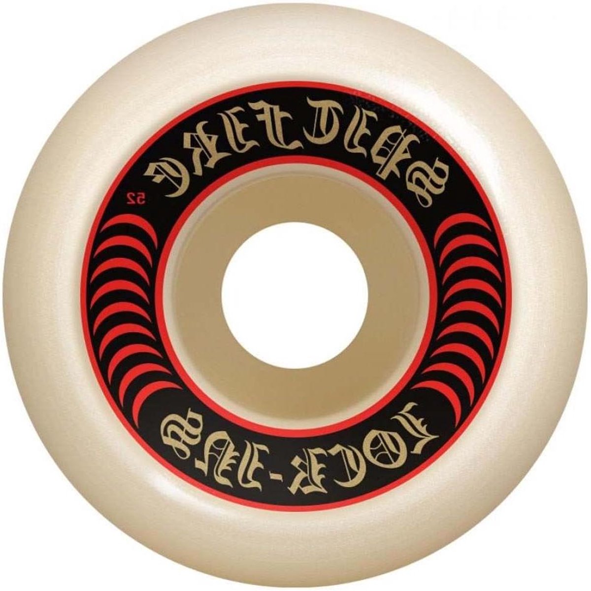 Skateboard Wielen - Onderdelen Set - Soepel Rijden - Asymmetrisch Design - 55mm - Wit Rood Skateonderdeel kopen online