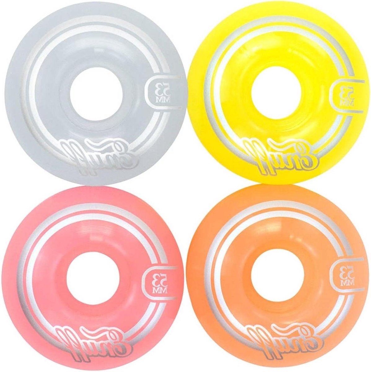 Skateboard Wielen - Onderdelen Set - Straat Gebruik - Duurzaam Ontwerp - 53 mm - Pastelmix Skateonderdeel kopen online
