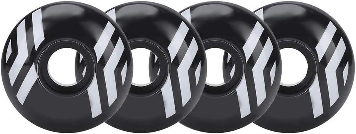 skateboard wielen outdoor sport vrij glijden hoge slijtvastheid 4 stuks zwart