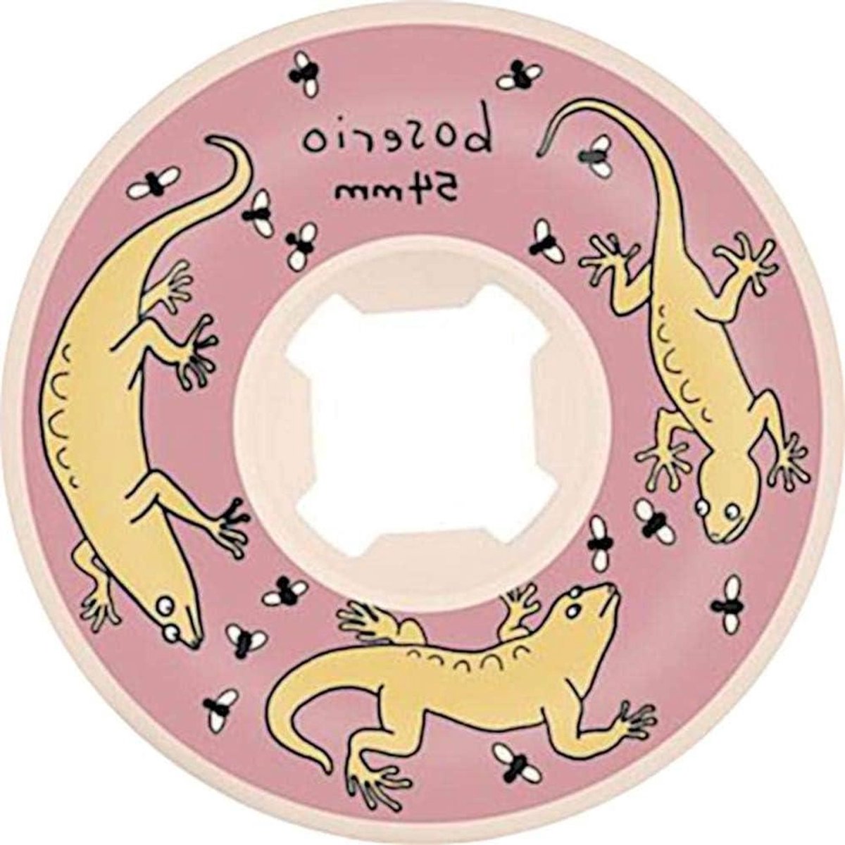 skateboard wielen pro wielen set straat skate flatspot weerstand 54mm 101a wit