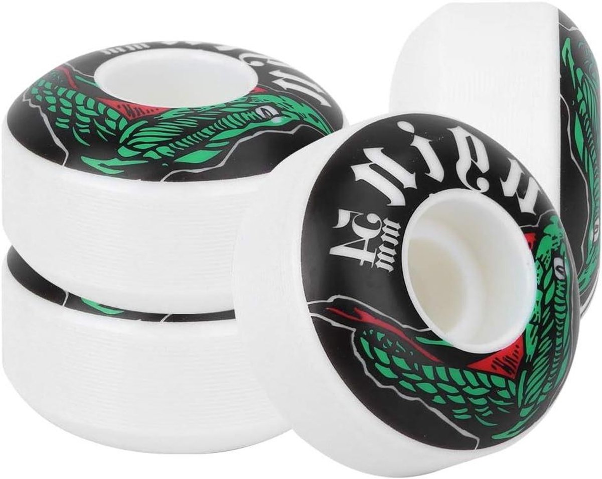 Skateboard Wielen - PU Wielen - Skateboarden - Set van 4 - 54x32MM - Zwart Skateonderdeel kopen online