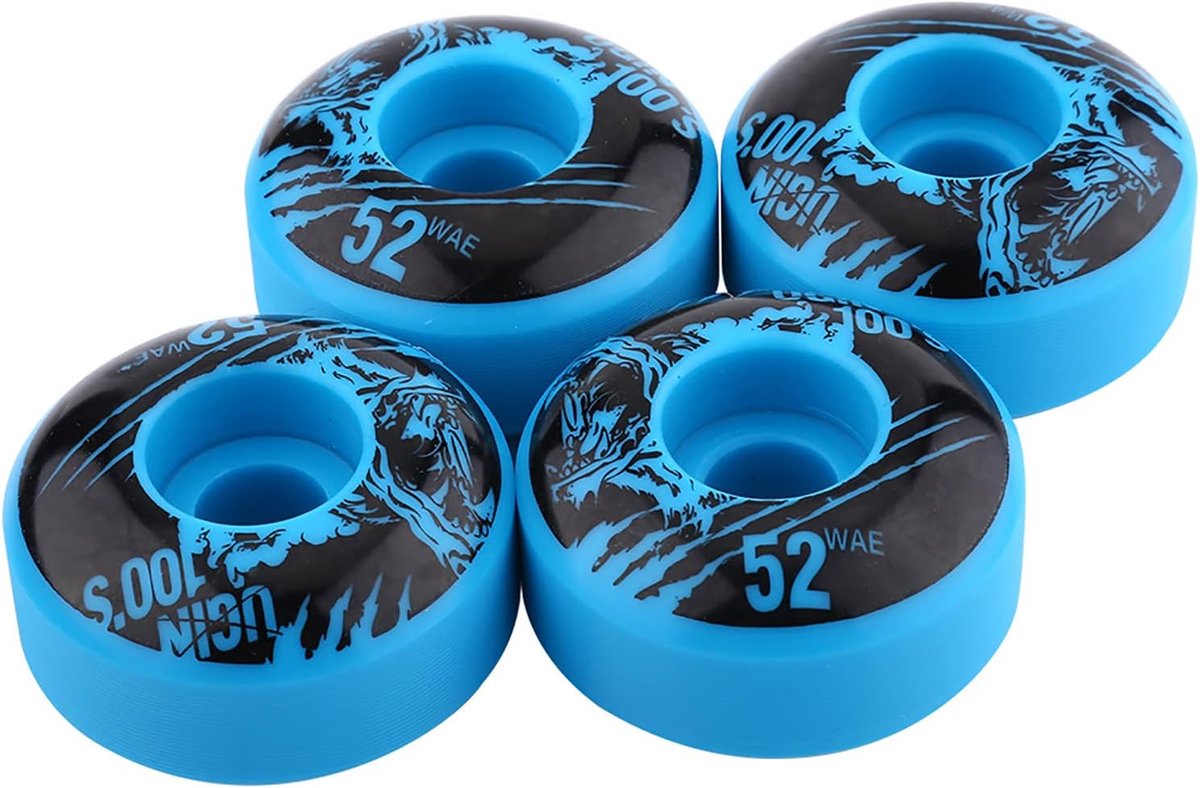 skateboard wielen rolschaatsonderdelen straat skaten hoge elasticiteit 52 mm blauw
