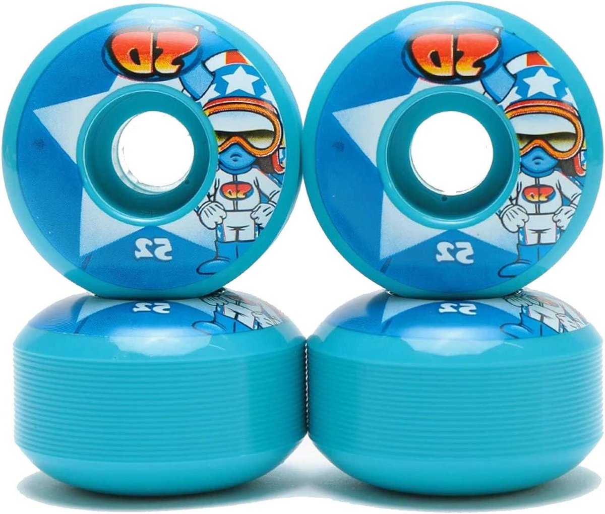 Skateboard Wielen - Set 4 - Street Cruising - Sterke Kern - 52mm - Zwart Skateonderdeel kopen online