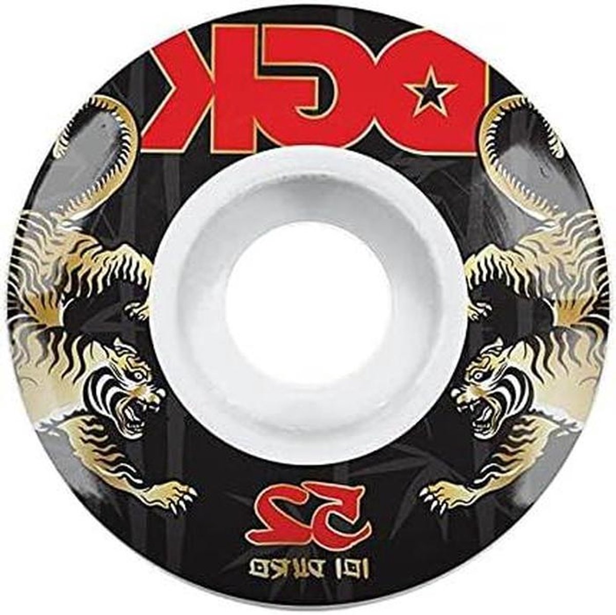 Skateboard Wielen - Set Wielen - Straat Skaten - Brede Rijvlak - 52mm 101a - Wit Skateonderdeel kopen online