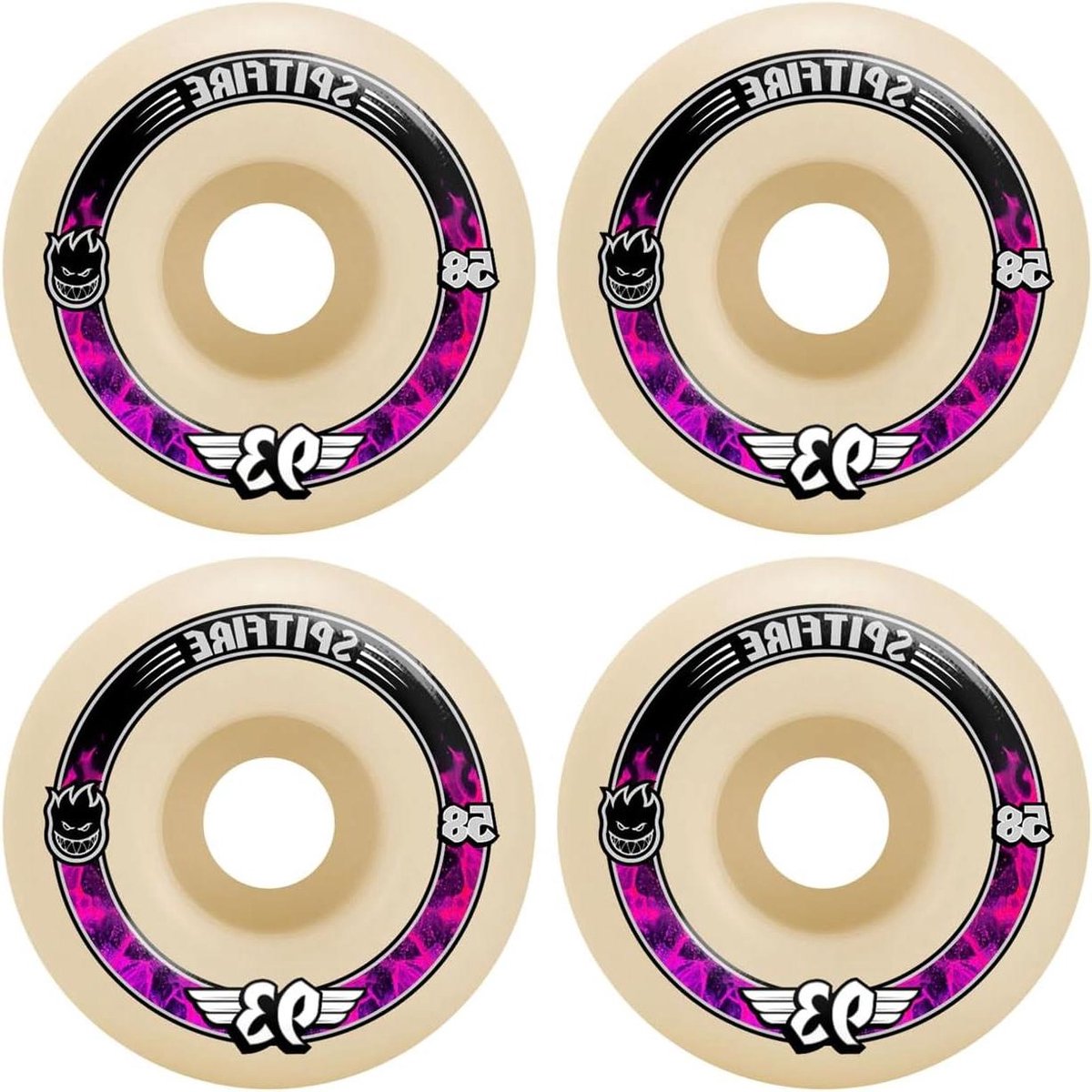 Skateboard Wielen - Skate Wielen - Skaten - Soft Slide Radials - 58mm - Wit Skateonderdeel kopen online
