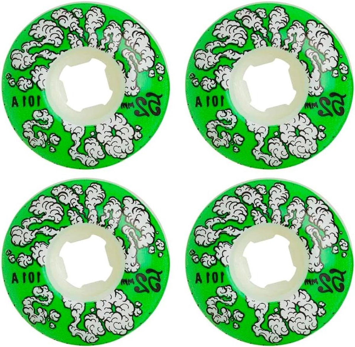 skateboard wielen skate wielen straat skaten origineel ontwerp 52 mm wit
