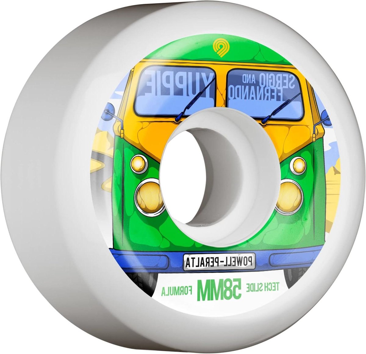skateboard wielen slide wielen tech sliding duurzame slide formule 58mm 104a wit