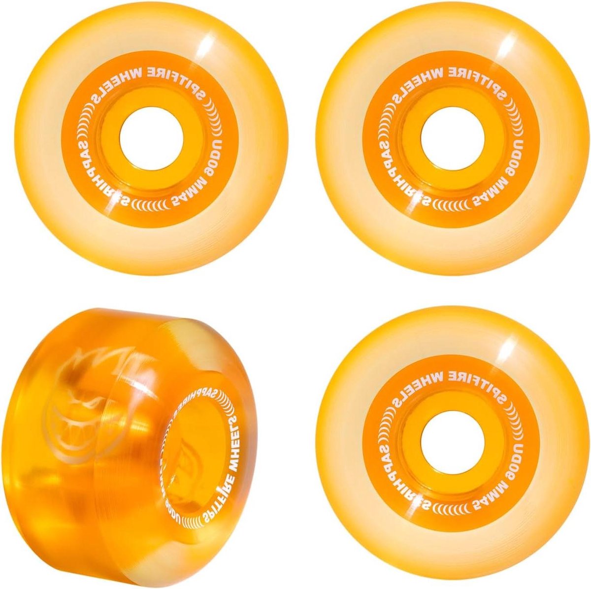skateboard wielen snel zacht soepel rijden radiale vorm 54mm oranje
