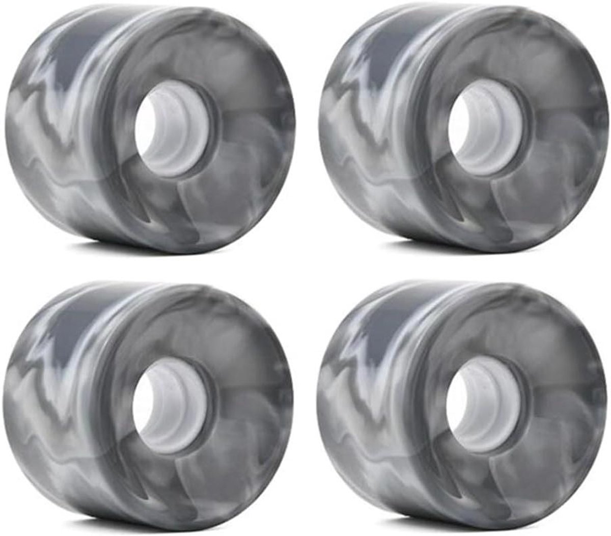 Skateboard Wielen - Surf Skate Wielen - Soepel Rijden - Zachte 84A Hardheid - 70x51mm - Grijs Skateonderdeel kopen online