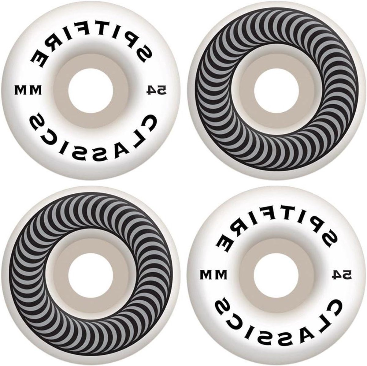 skateboard wielen wielen set skateboarden hand gegoten 54mm wit