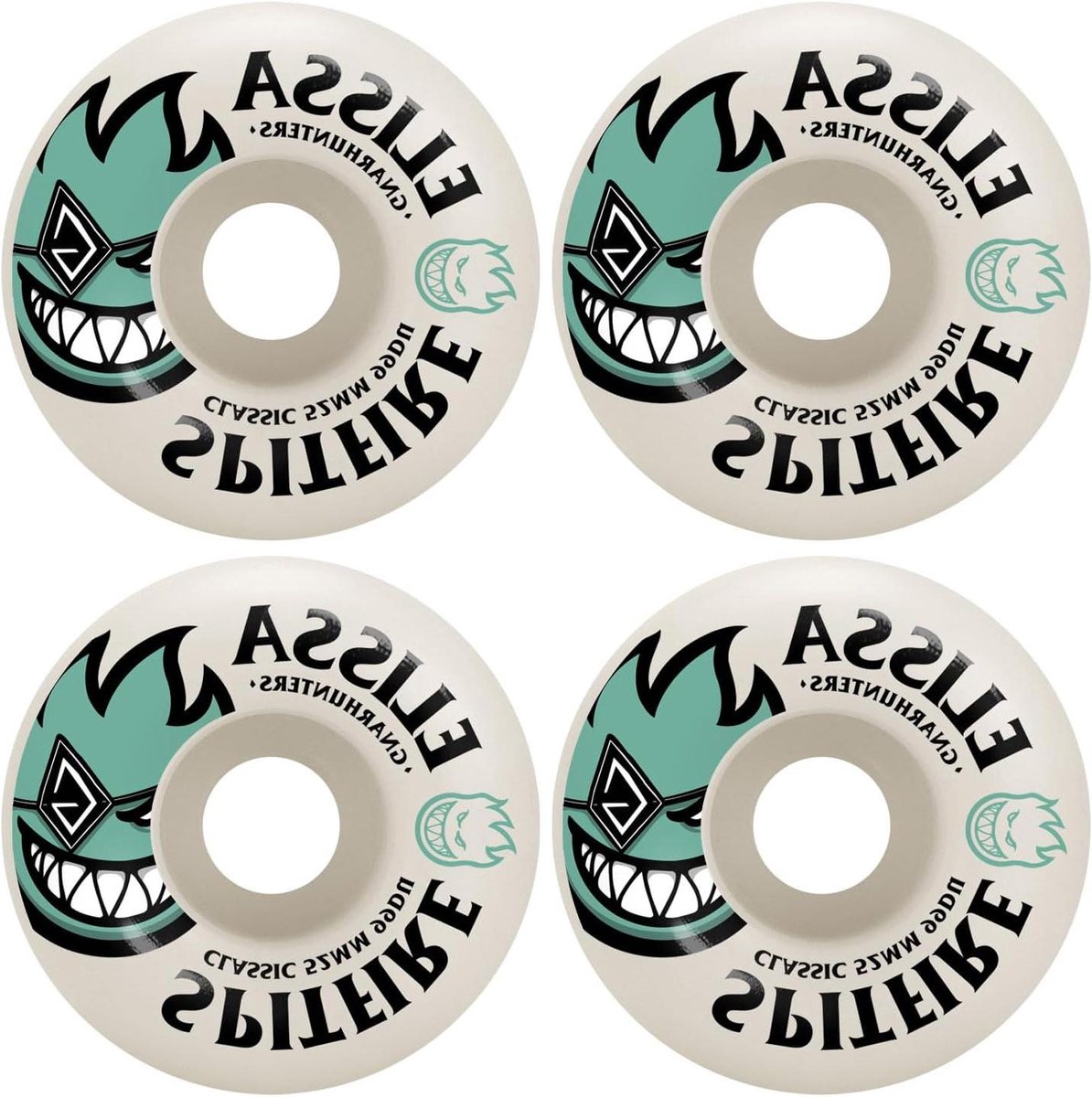 skateboard wielen wielen set skateboarden klassiek spitfire ontwerp 52mm wit