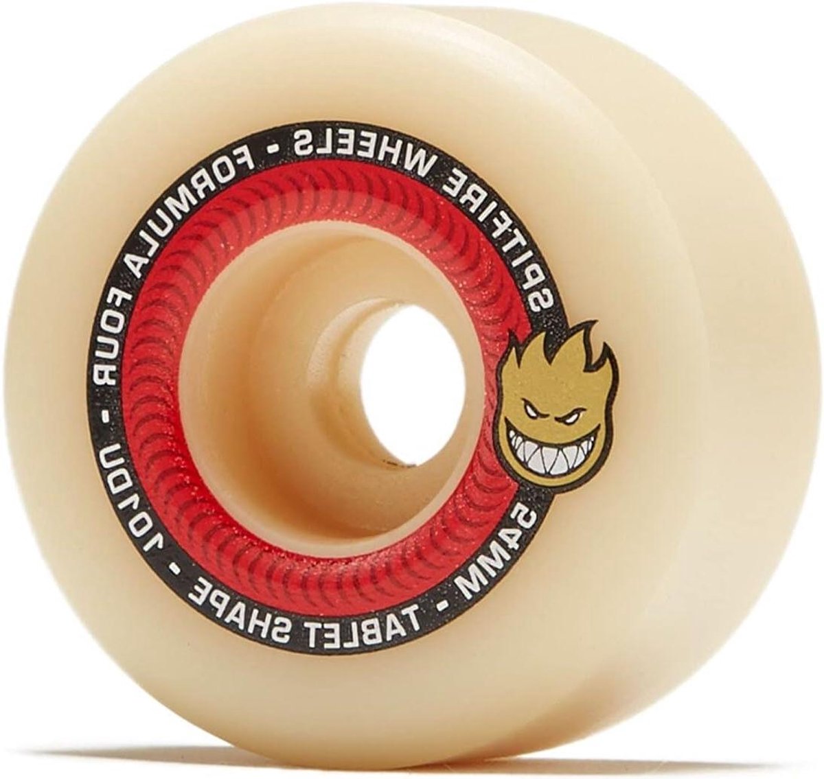 skateboard wielen wielenset skateboard skaten en tricks ongematteerd flatspot bestand 54mm natural rood