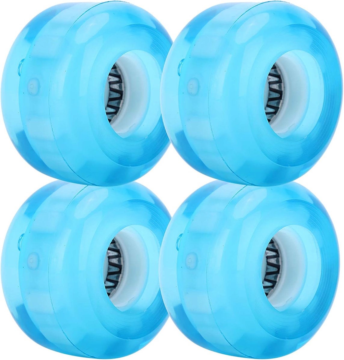 Skateboardwielen Set - Longboard Wielen - Soepel Rijden - Hoge Elasticiteit - 4 stuks 52 mm - Blauw Skateonderdeel kopen online