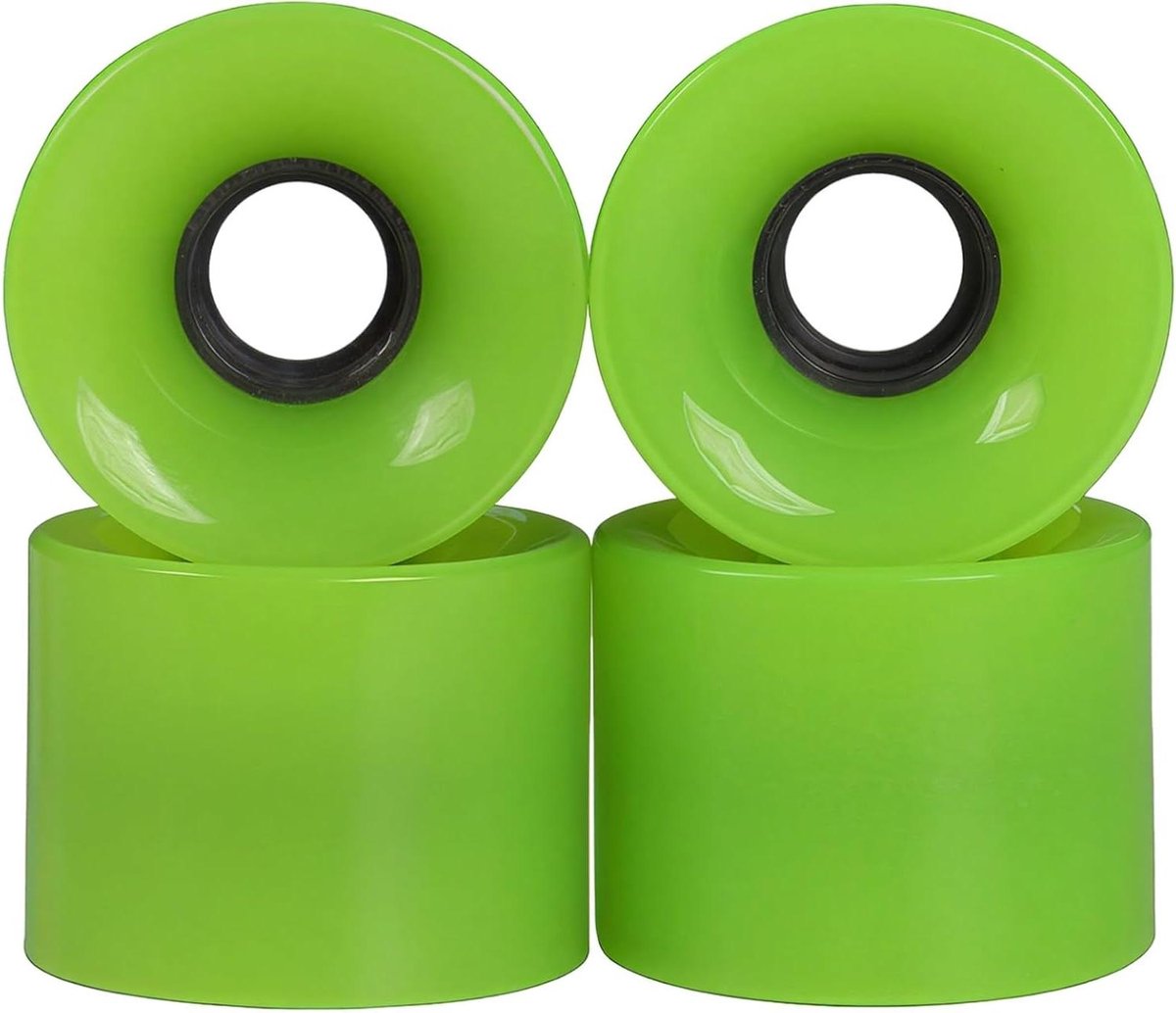 skateboardwielen set polyurethaan wielen soepel rijden geluidsvrij ontwerp 4 stuks 60mm groen