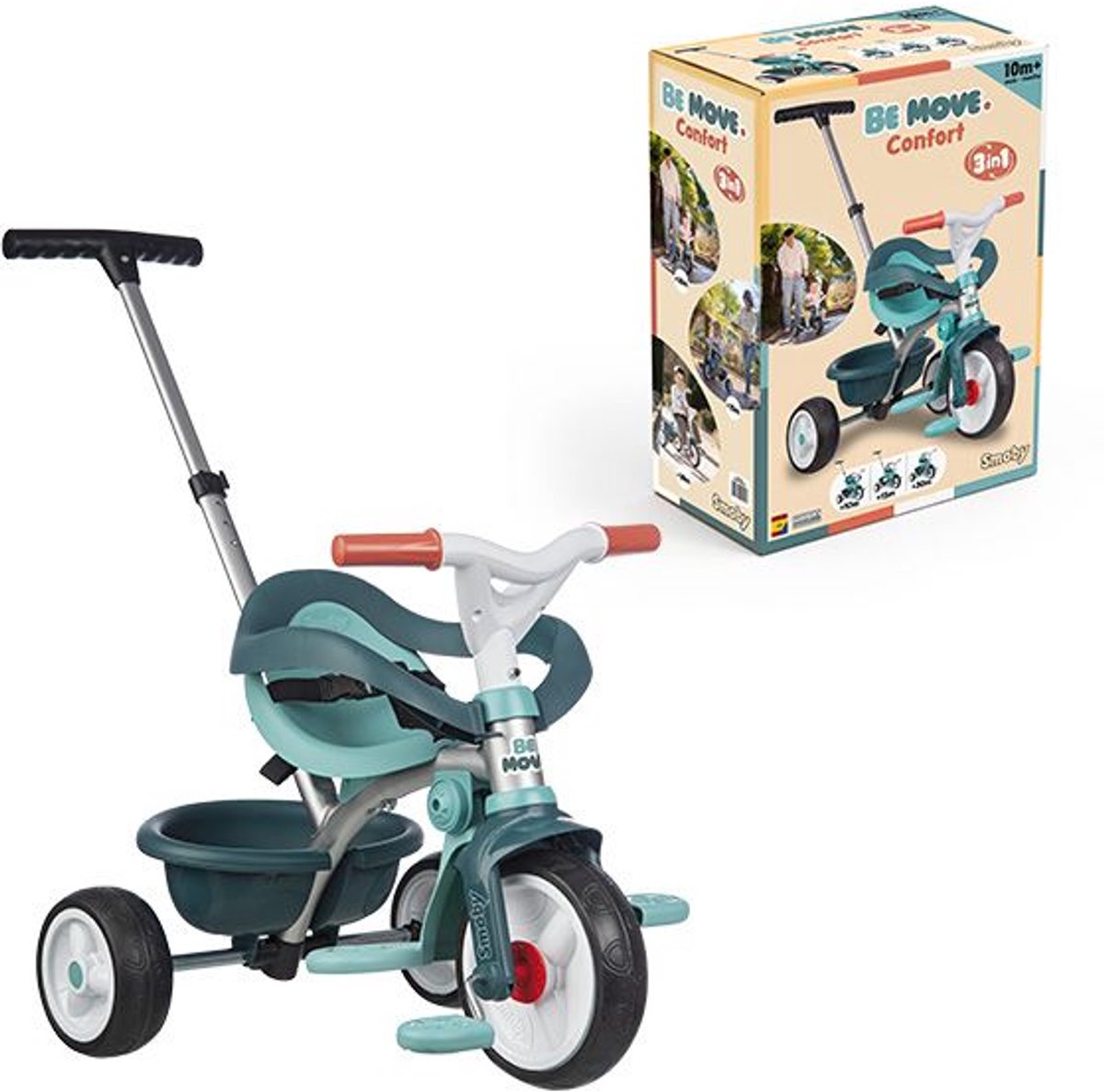 Smoby - Be Move Comfort - Tricycle Blue - Driewieler - Vanaf 10m. Driewieler kopen online
