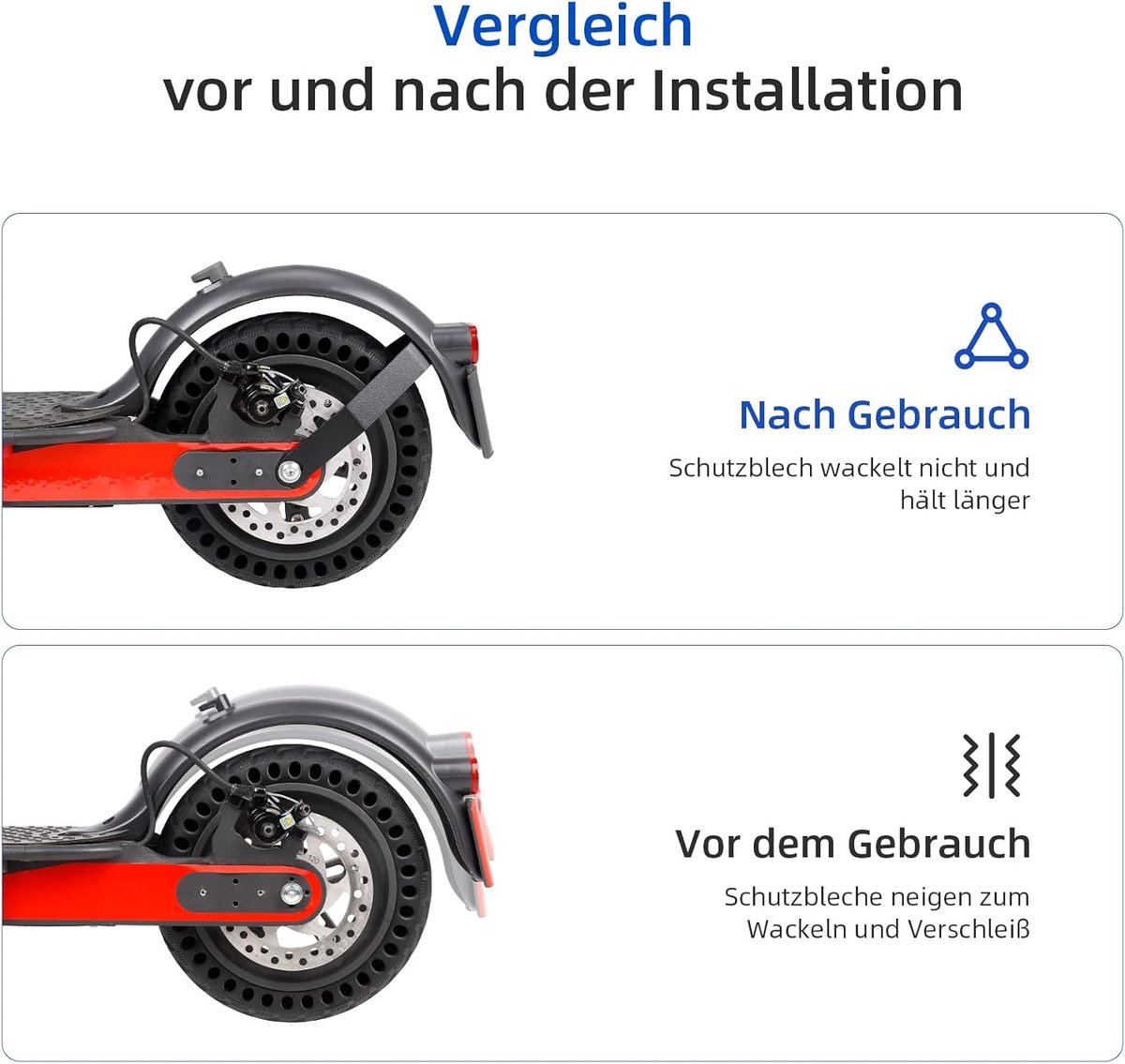 snelshoppen ulip achterspatbord metaal houder voor elektrische scooter stevige ondersteuning voor mudguard eenvoudige installatie geschikt voor x
