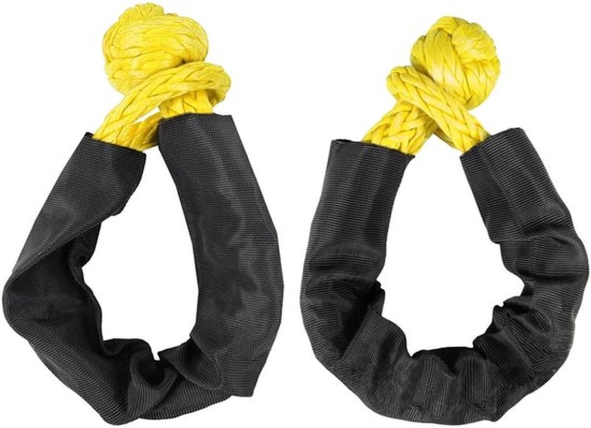 Soft Shackle 2 Stuks - Professionele Zachte Sluitingen - Synthetische Schakels - Sleeptouw - Terughaaltouw - Maximaal 17 Ton Belastbaarheid - Sleptouw Skateonderdeel kopen online
