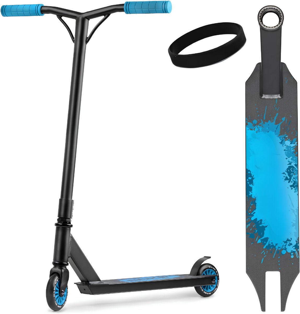 SP® Stunt Step - Stuntstep - Voor Extreme Skate Rides - Zwart en Blauw - 48cm x 50cm x 83cm Step kopen online