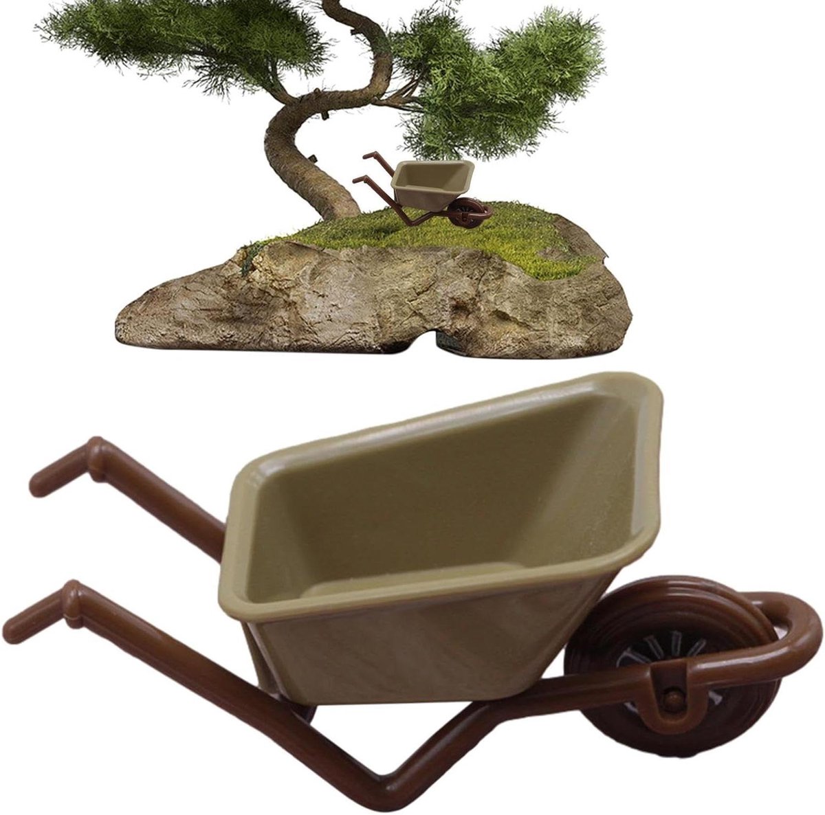 Speelgoed Kruiwagen - Miniatuur Trolley - Decoratie Huis - Veilig ABS Materiaal - 10 x 6 x 5 cm - Groen Speelgoedkruiwagen kopen online