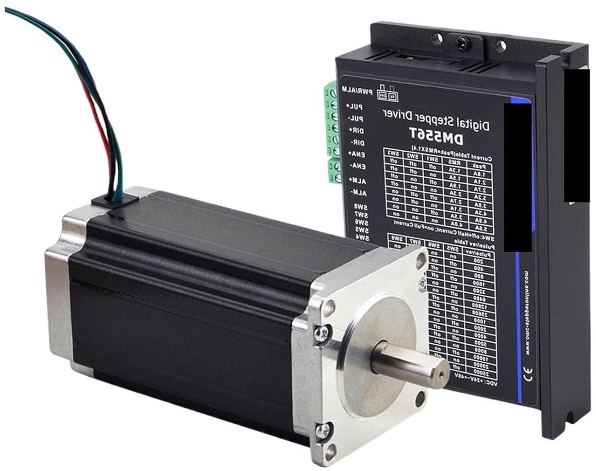 Stappenmotor Kit - Motor Driver - Precisie Beweging - Open Ring Controle - 3Nm - Zwart Loopmotor kopen online