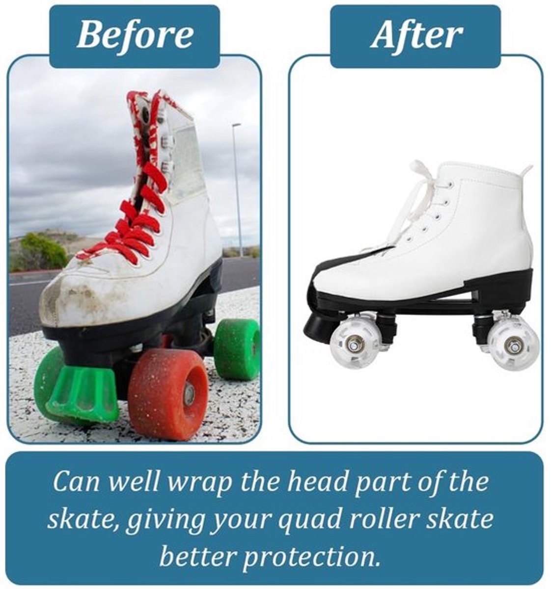 Teenbescherming robuust - Skatebescherming - Universeel inzetbaar - 4 stuks - Imitatie suède - Afmetingen 55x180 mm Rolschaatsen kopen online
