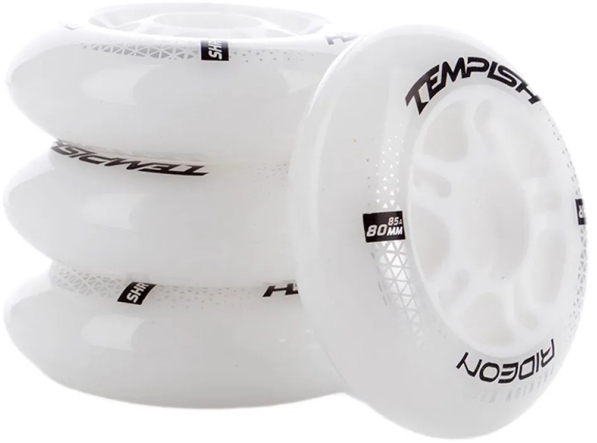 tempish rideon schaatswielen 4 eenheden wit 90 mm 85a