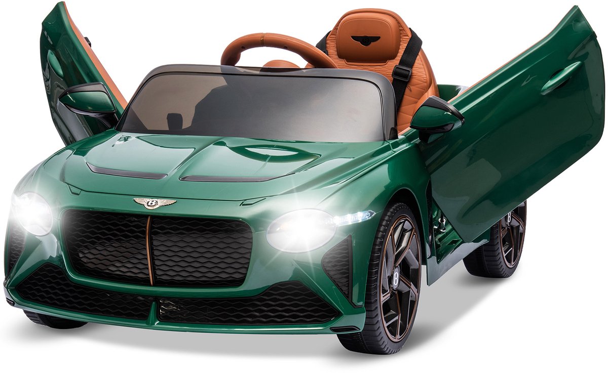 Triumpunpre - Bentley Officiële Licentie - Elektrische Kinderauto 12V - Afstandsbediening (Groen, 3-8j) Speelgoedaccuvoertuig kopen online