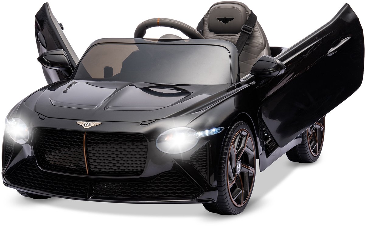 triumpunpre bentley offici le licentie elektrische kinderauto 12v afstandsbediening zwart 3 8j