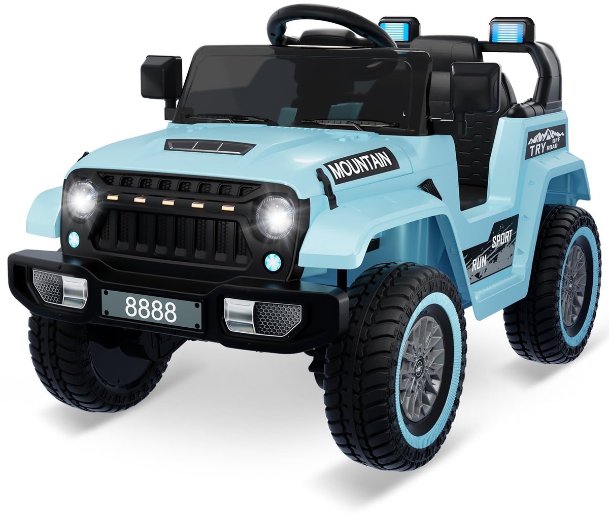 Triumpunpre - Elektrische Kinderauto 12V - 2.4G Afstandsbediening - Bluetooth & Muziek - LED Koplampen (Blauw, 3-6j) Speelgoedaccuvoertuig kopen online