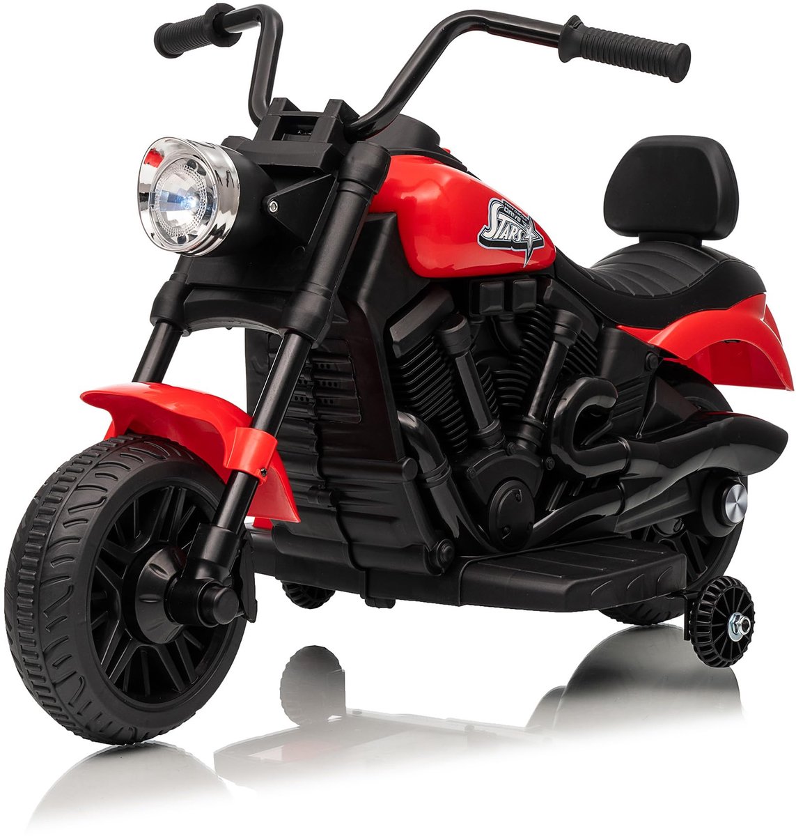 Triumpunpre - Elektrische Kindermotor 6V - Accuvoertuig - Stevig Design - 18-36 Maanden (Rood) Speelgoedaccuvoertuig kopen online