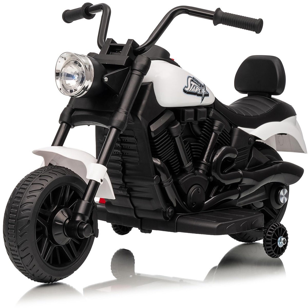 Triumpunpre - Elektrische Kindermotor 6V - Accuvoertuig - Stevig Design - 18-36 Maanden (Wit) Speelgoedaccuvoertuig kopen online