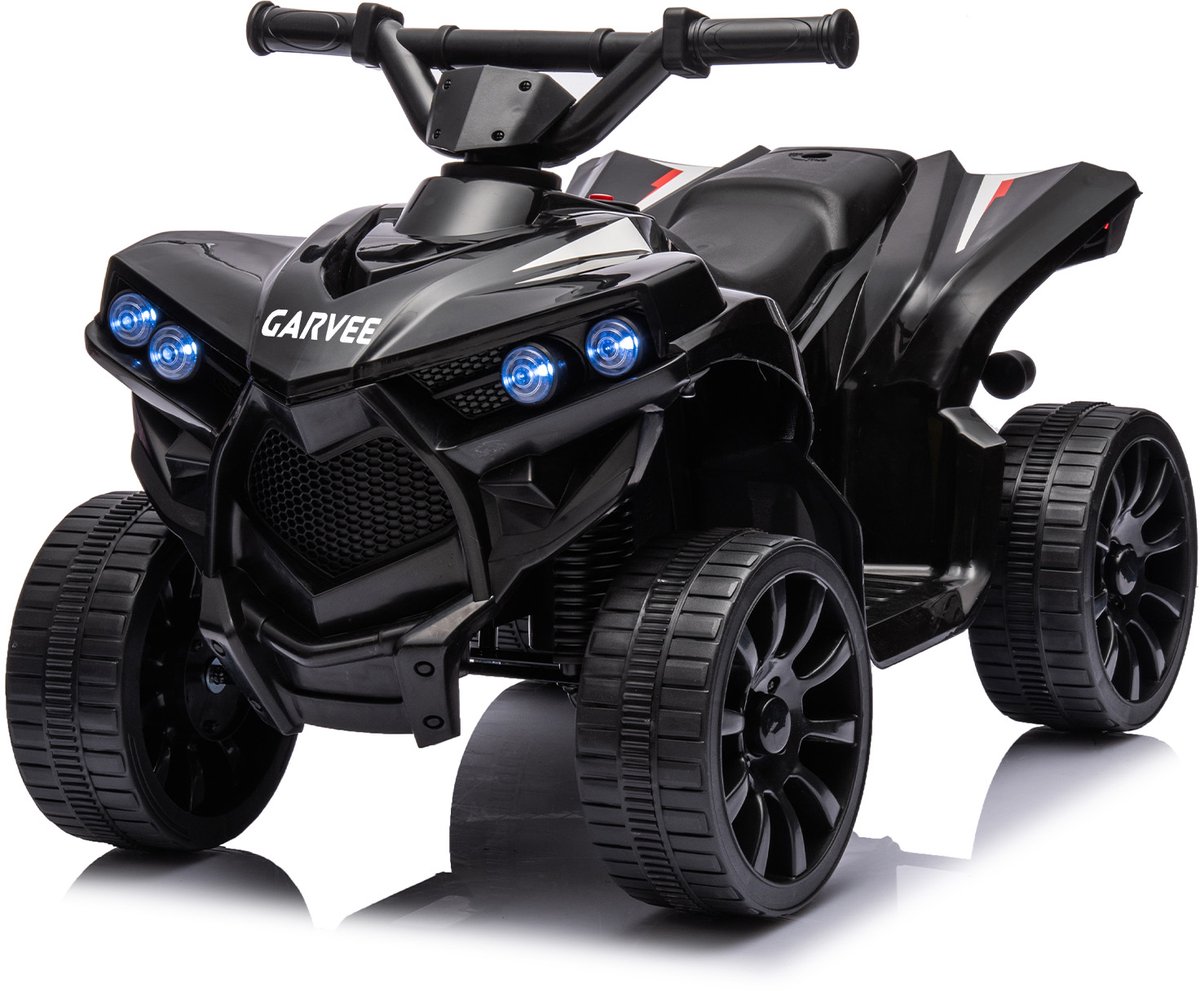 Triumpunpre - Elektrische Kinderquad 6V - LED & Muziek - 1.5-3 km/u - Claxon (Zwart, vanaf 3j) Speelgoedaccuvoertuig kopen online