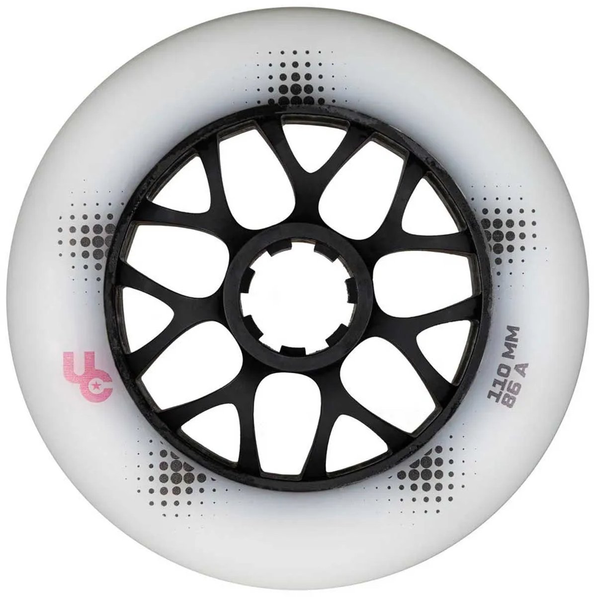 undercover wheels team pro wiel 3 eenheden zilver 110 mm 86a