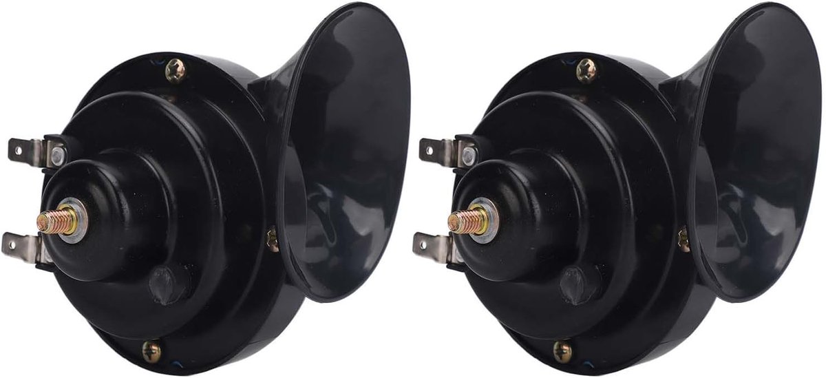 UTV Hoorn Kit - Luid Geluid Systeem - Veiligheid Verkeer - Betrouwbaar Circuitontwerp - 2 Stuks - Zwart Buitenspeelvoertuigaccessoire kopen online