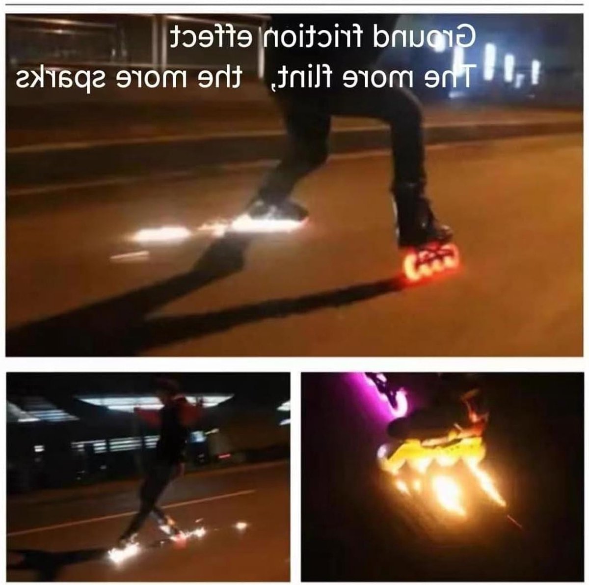 verlichte skeelerwielen spark wheels nachtschaatsen batterijvrij lichteffect 100mm wit