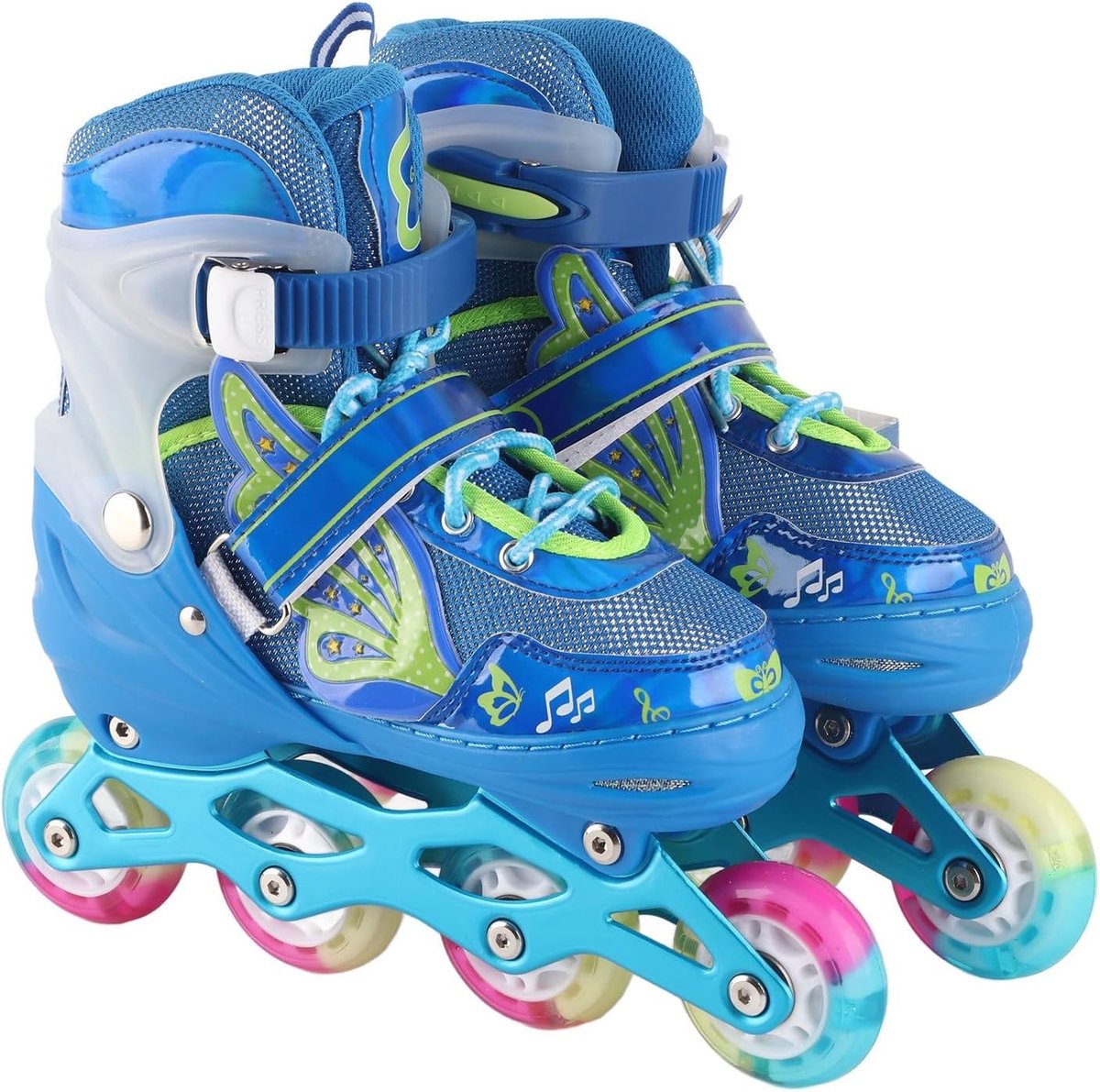 Verstelbare Rolschaatsen - Kinder rolschaatsen - Buiten spelen - Verstelbare maat - Maat M - Blauw Rolschaatsen kopen online