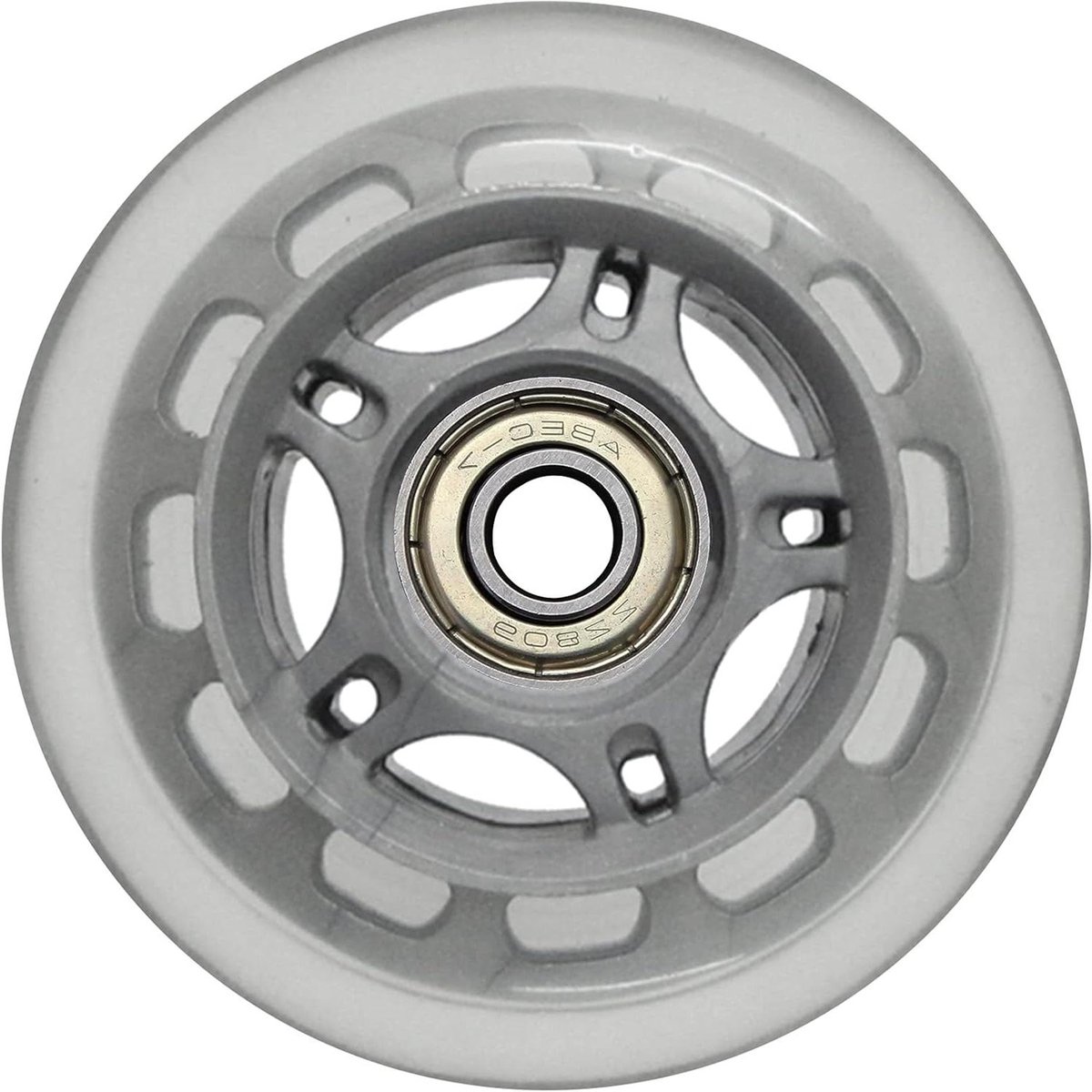 vervangende skeelerwielen rolschaats onderdelen dagelijkse praktijk slijtvast pu materiaal 80mm 80a grijs