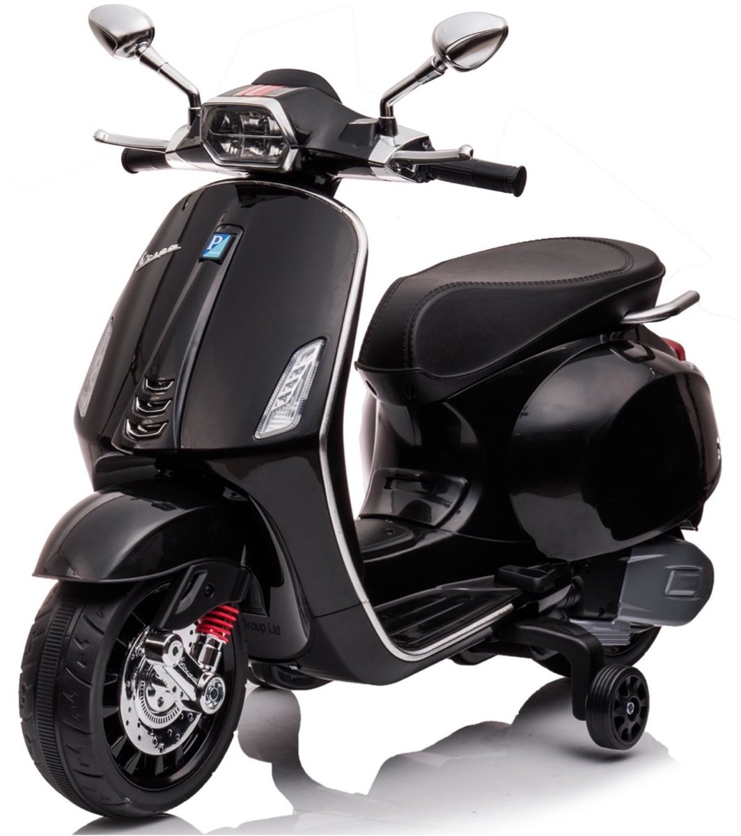 Vespa Sprint 6V Kinderscooter Zwart Speelgoedaccuvoertuig kopen online
