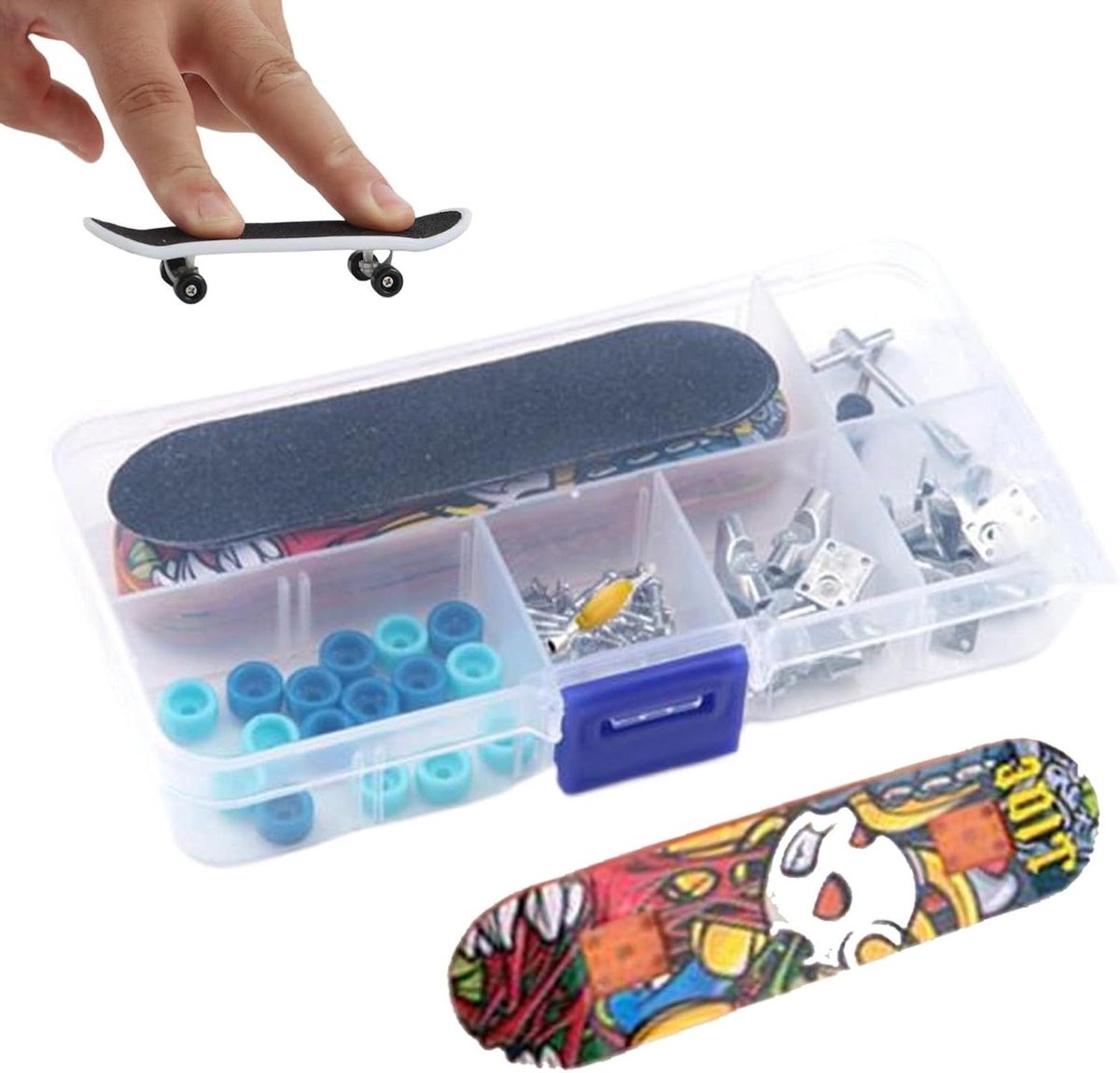 vinger skateboards mini skate fijne motoriek oefenen complete gereedschapsset 125 cm uniek