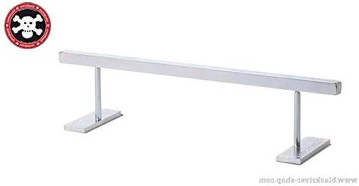 vingerfiets ramp mini ramp trick oefenen ijzeren constructie 25 x 6 x 6 cm zilver