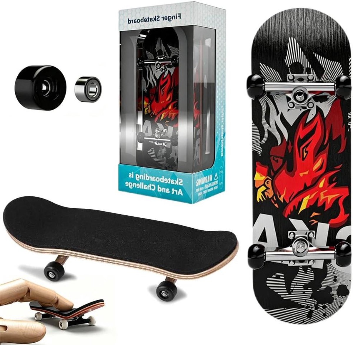 vingerskateboards mini skateboards feestdecoratie soepele wielen 9 9 cm rood