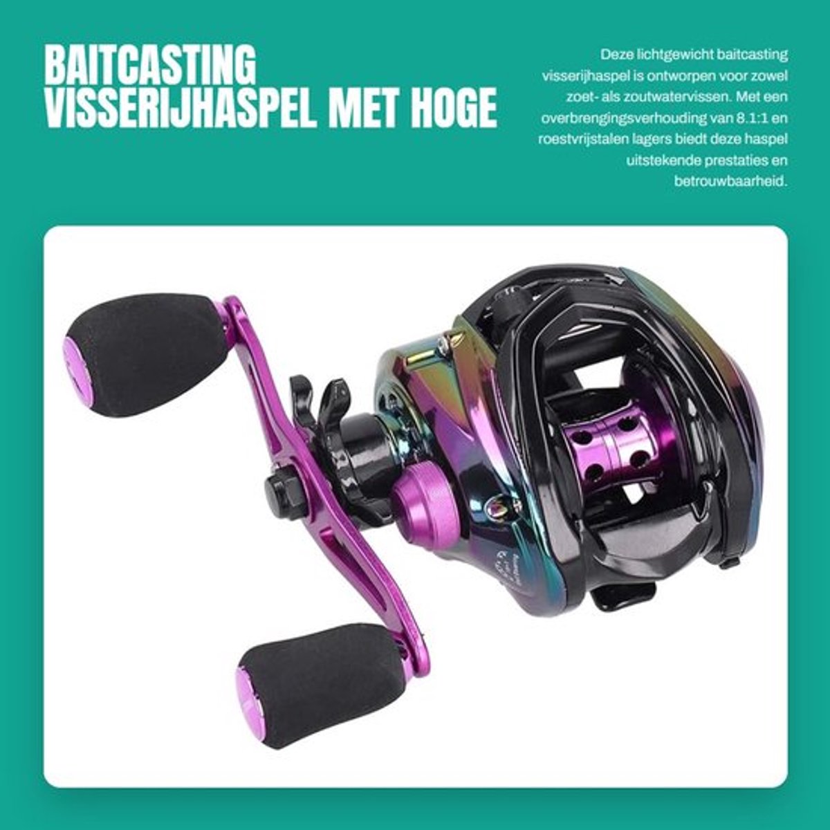 visserijhaspel hoge snelheid 8 1 1 lichtgewicht metaal gegoten viswiel roestvrijstalen lagers all water universal 12 speed magnetische rem