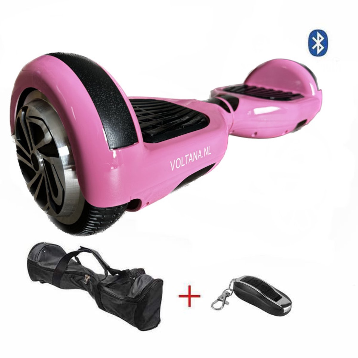 voltana hoverboard rose bluetooth app functies taotao samsung accu 700watt led verlichting aluminium design velgen rubberen bumpers