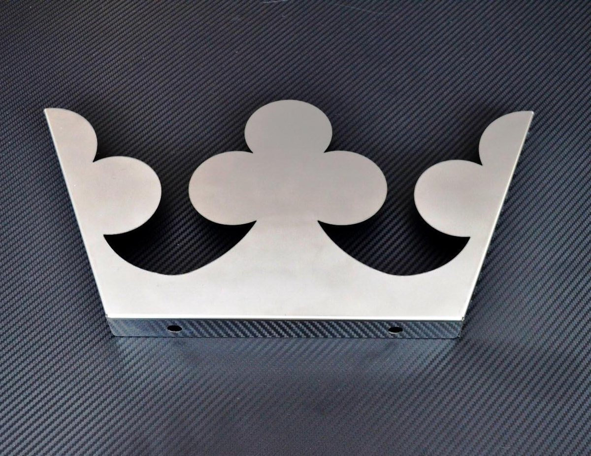 vrachtwagen kroon truck decoratie truck styling spiegelgepolijst roestvrij staal 260 mm lengte zilver