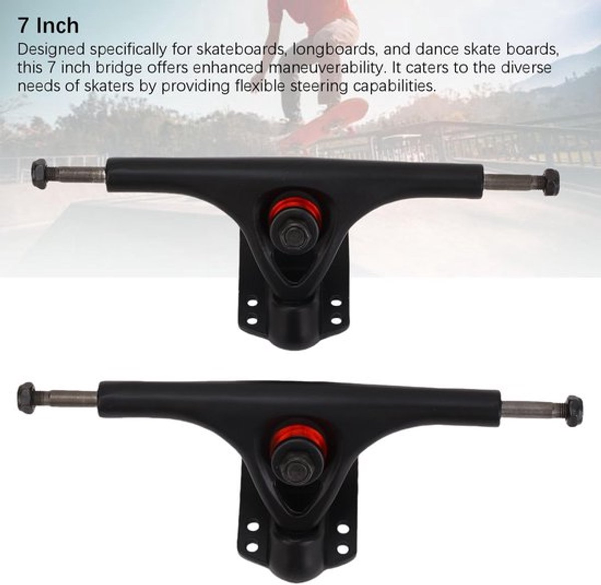 vrachtwagens 7 inch aluminium legering installatiekit skateboards longboards verbeterde manoeuvreerbaarheid duurzaam en lichtgewicht skateboardtrucks