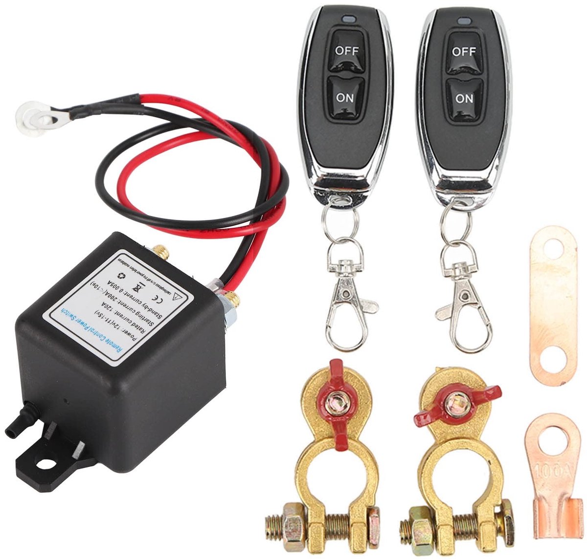 VT Goods - Draadloze Auto Accu Onderbrekingsschakelaar - 12V 120A - Betrouwbare schakelaar - Automatisch - Accu bescherming - Afstandsbediening - Ge... Speelgoedaccuvoertuig kopen online