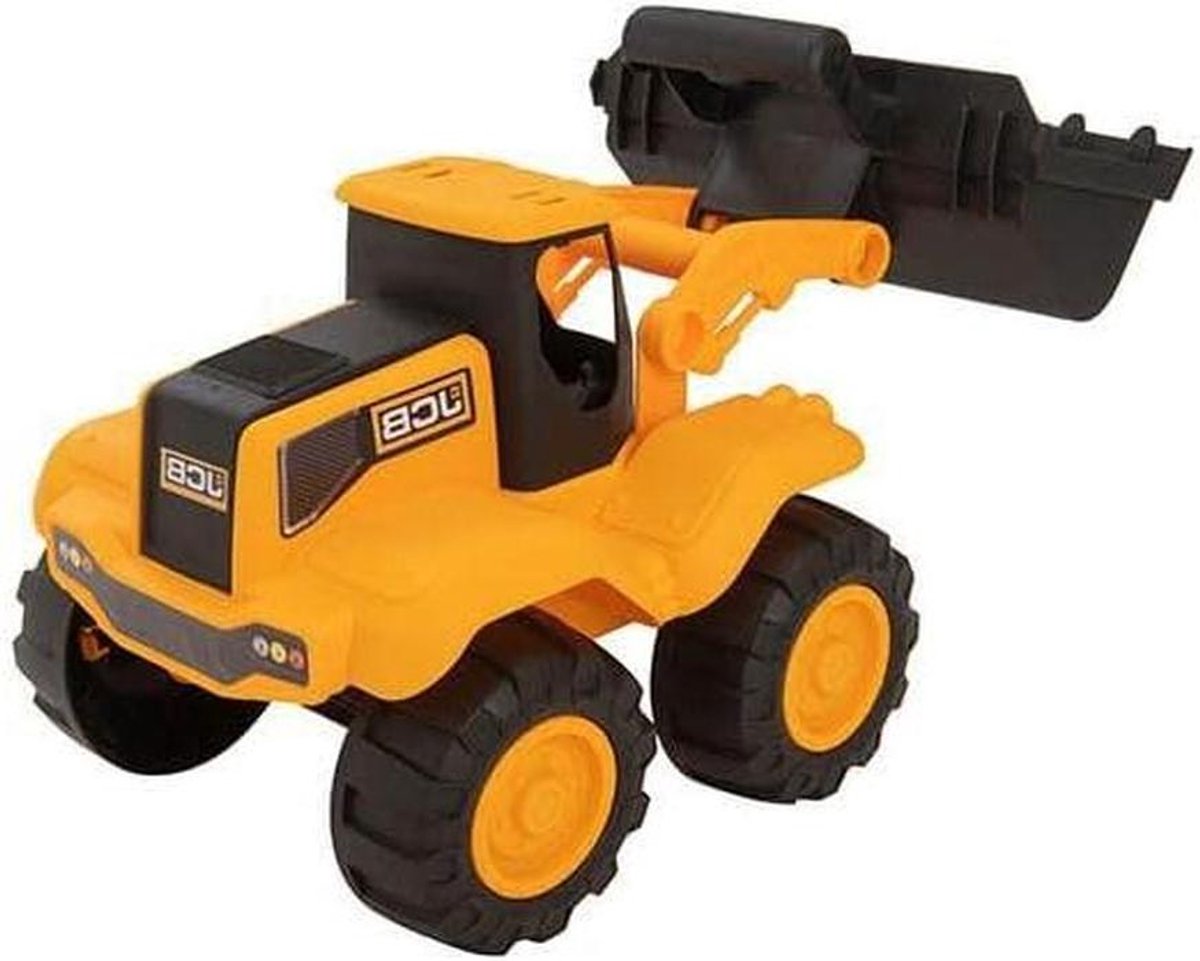 wiellader speelgoed bouwmachine speelgoed jcb kinderen spelen scharnierende schep 26 5 cm geel zwart